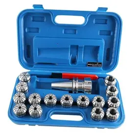 Accusize Co. Ltd. Ct40-er40 Cat40 Shank And 15 Pc Er40 Collet Set With Wrench In Fitted Strong Cat40-er40 Accusize Co. Ltd. Ct40-er40 Cat40 Shank And 15 Pc Er40 Collet Set With Wrench In Fitted Strong Cat40-er40