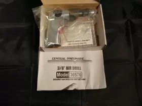 Central Pneumatic 36576 New Air Drill 3/8 Inch