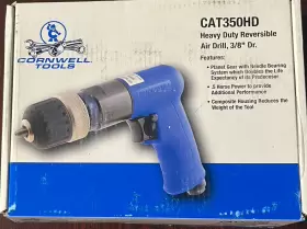 Cornwell Cat350hd Deluxe Heavy Duty Reversible Air Drill 3/8 Inch Drive