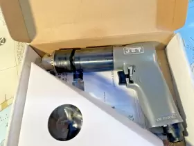 Jet 505601 Jat 601 800 Rpm 90 Psi Reversible 1/2 Inch Air Drill With Side Handle