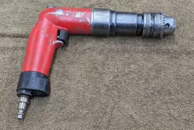 Sioux 1451esr Air Pneumatic Pistol Grip Drill Reversible 3/8 Inch 1200 Rpm 1451